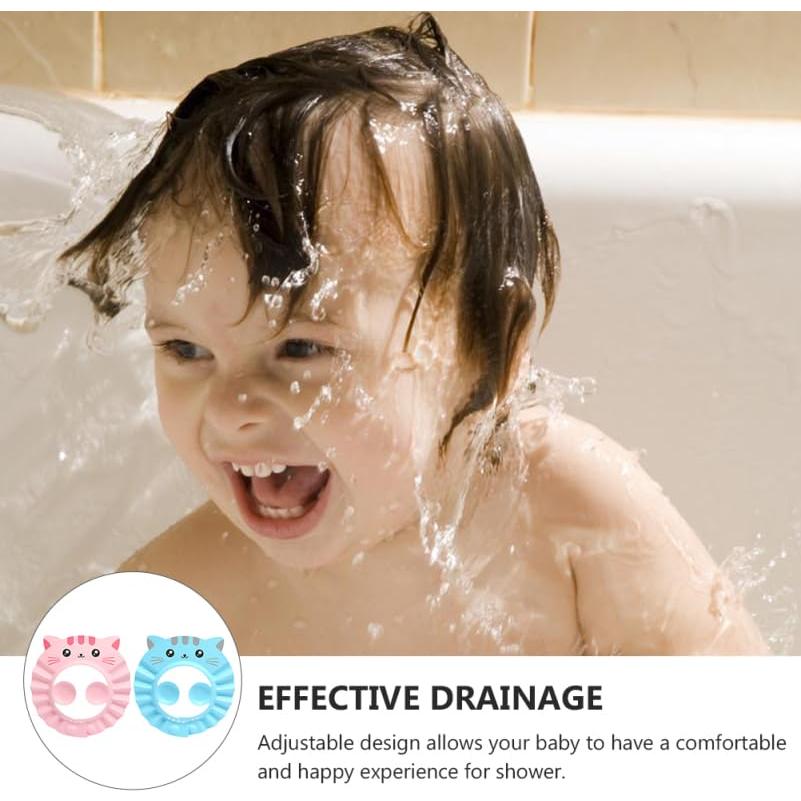 Sombrero de Baño Ajustable Totority para Bebés 2 Pcs Impermeable