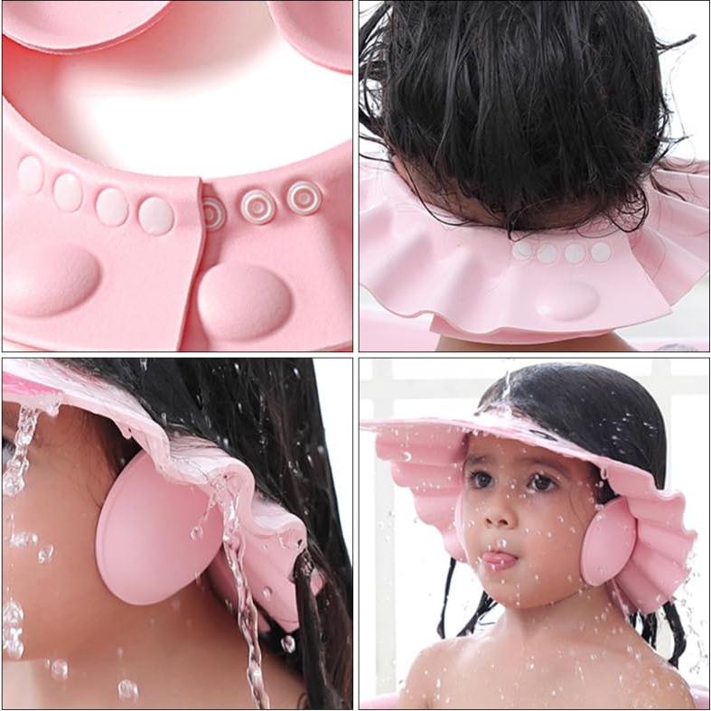 Sombrero de Baño Ajustable Totority para Bebés 2 Pcs Impermeable