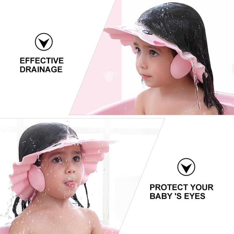 Sombrero de Baño Ajustable Totority para Bebés 2 Pcs Impermeable
