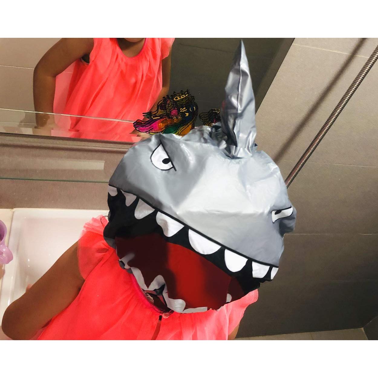 Gorro de Ducha Infantil DS. Distintivo Tiburón Impermeable