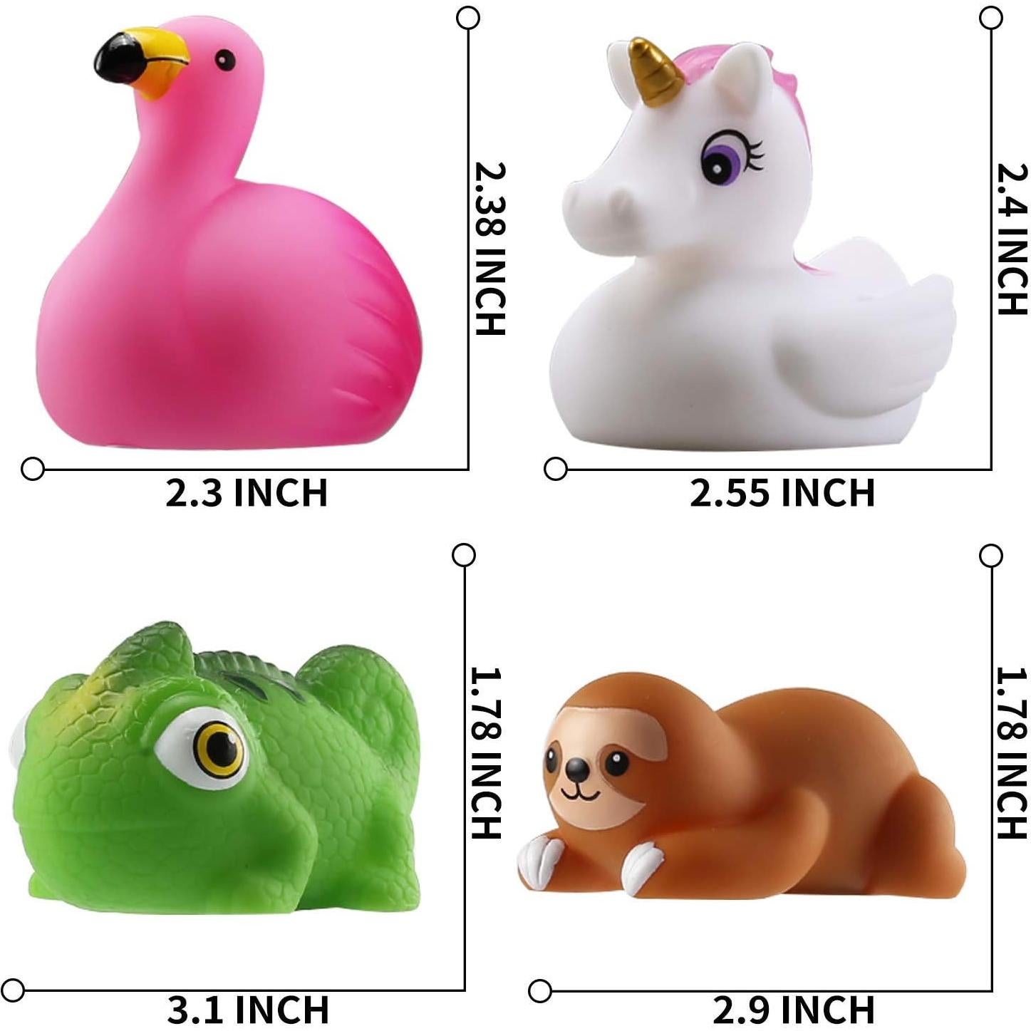 Juguetes de Baño Luminosos Laxdacee - Paquete de 12 Animales