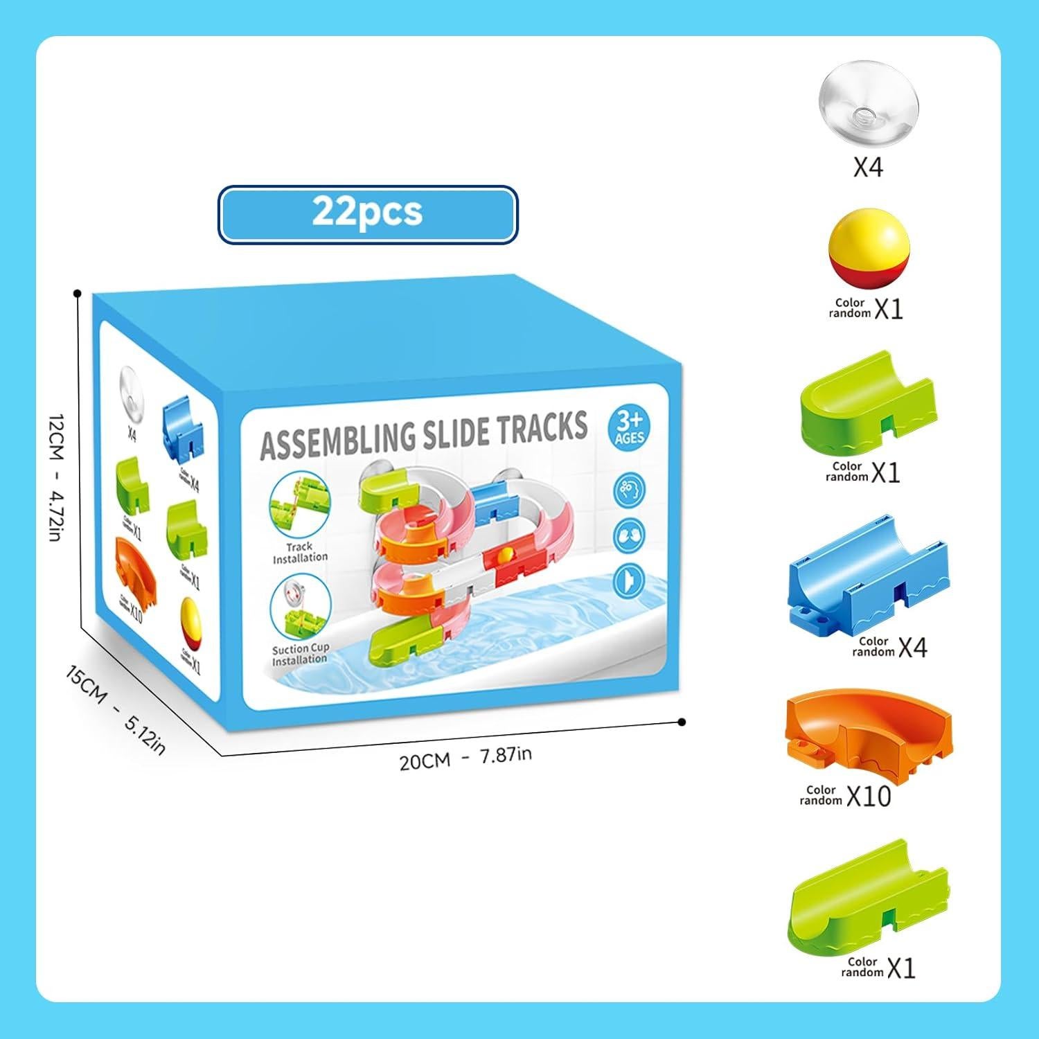 Set de Juguetes de Baño 22 Piezas BLmukce para Niños 3-5 Años