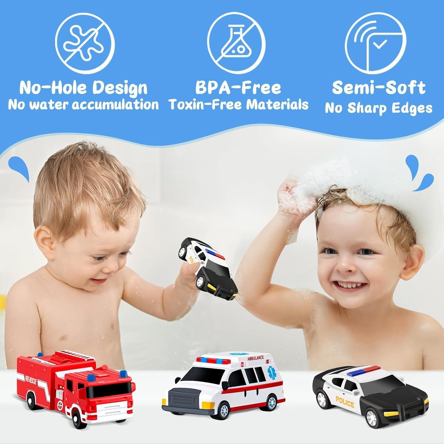 Juguetes de Baño para Niños Yiwu - Set de Coches Flotantes