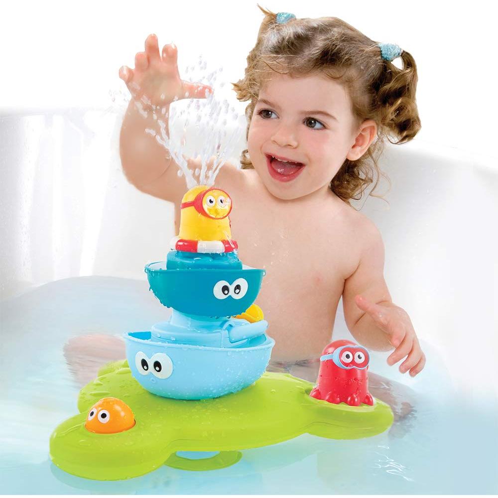 Yookidoo Juguete de Baño Apilable 7 Piezas para Bebés