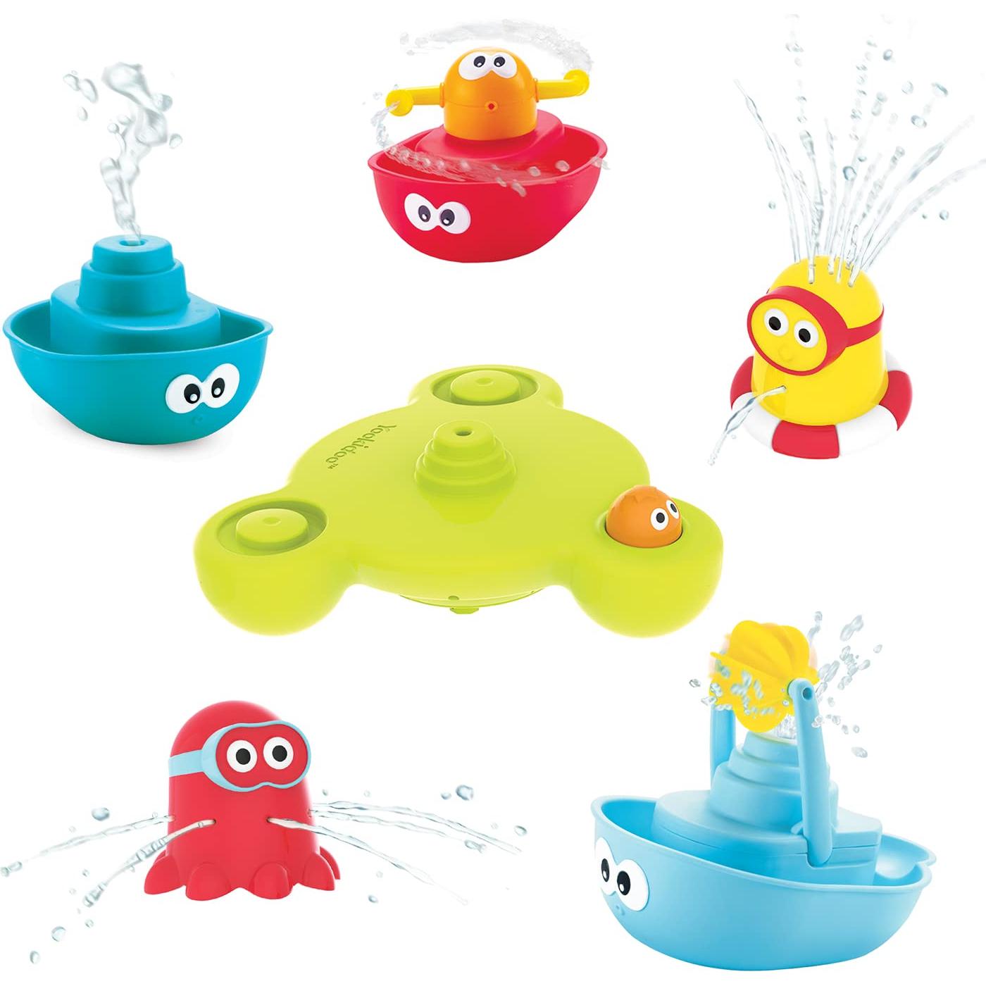 Yookidoo Juguete de Baño Apilable 7 Piezas para Bebés