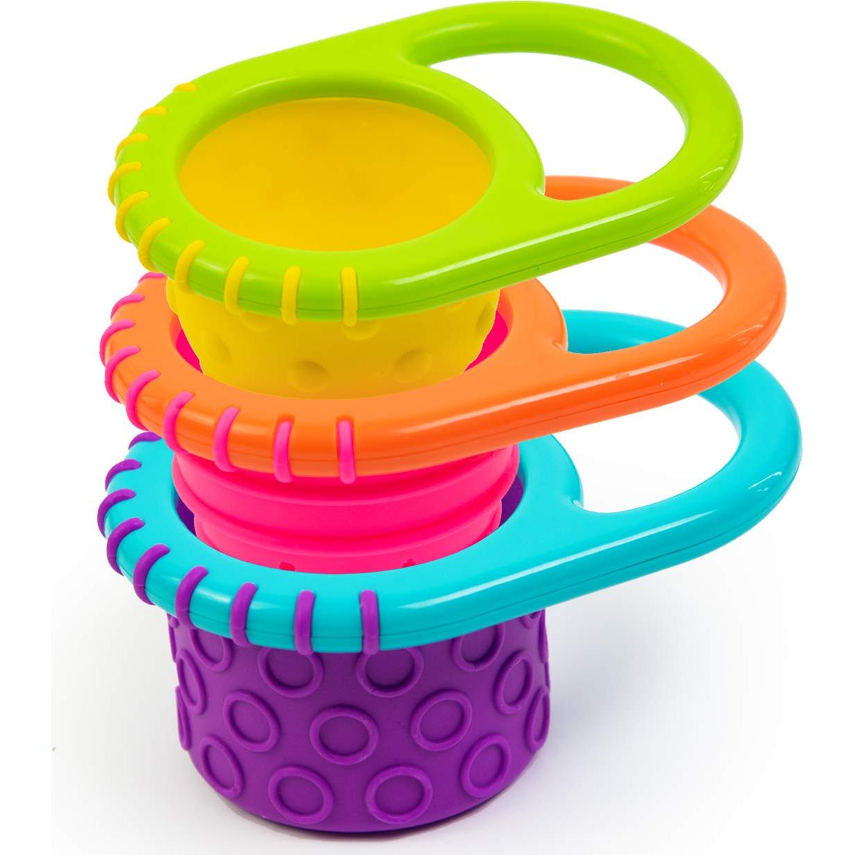 Tazas de baño Sassy Flex & Fill 3 piezas para bebés