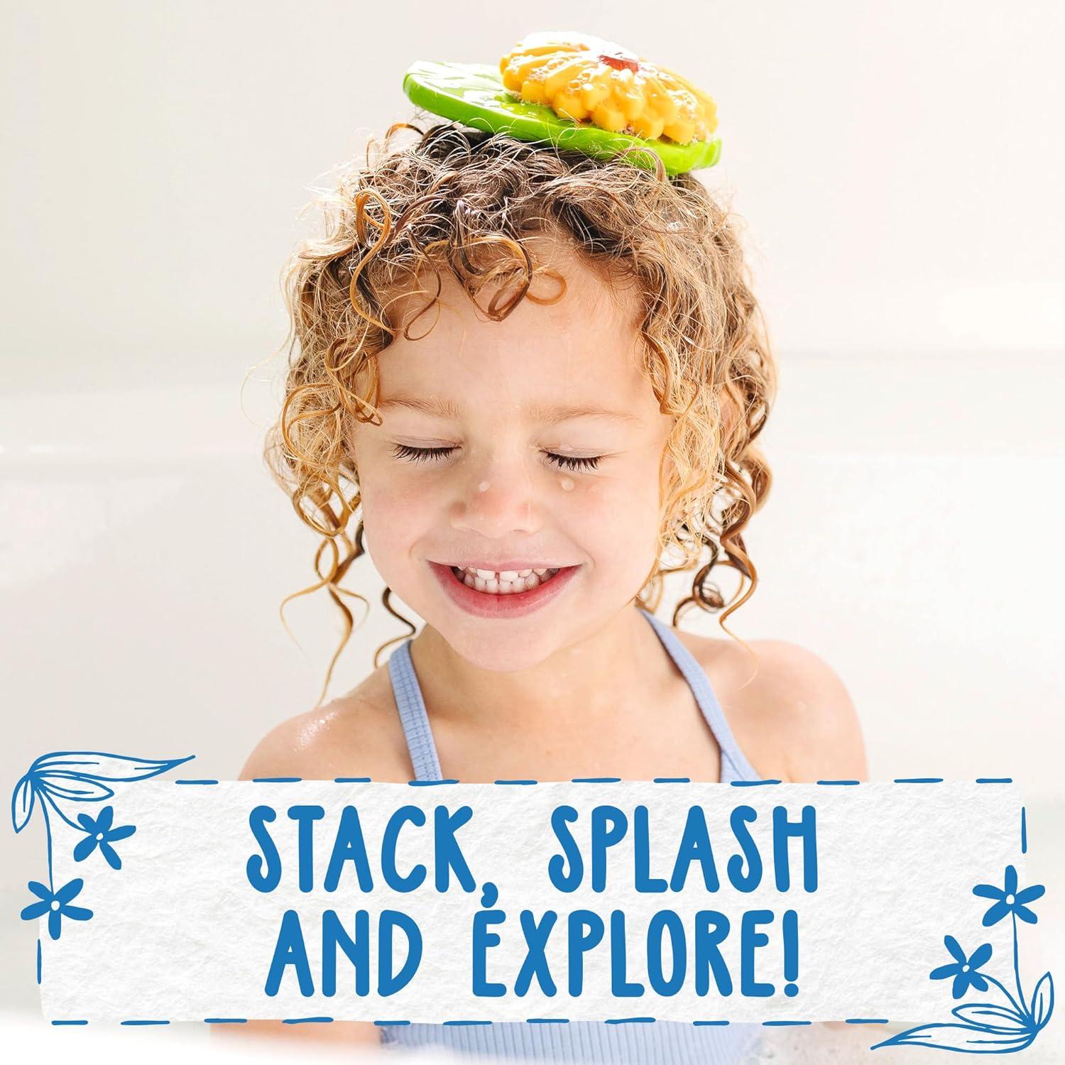 Juguetes de baño sin moho SplashEZ - 3 Flores Flotantes