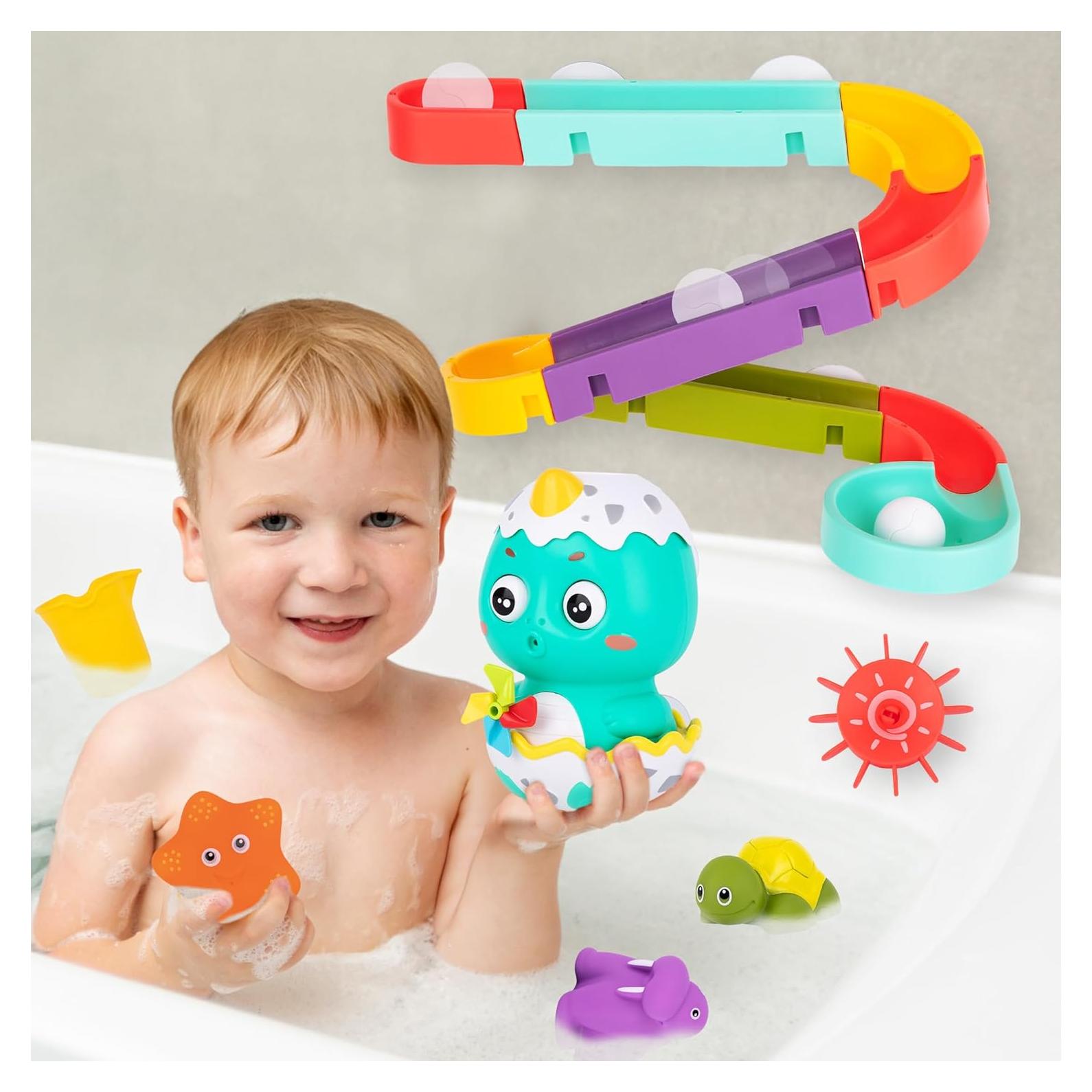 Juego de Deslizamiento para Bañera ArtCreativity - Carrera de Canicas y Juguetes Rociadores