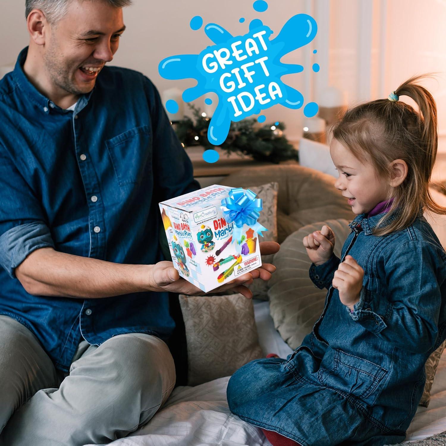 Juego de Deslizamiento para Bañera ArtCreativity - Carrera de Canicas y Juguetes Rociadores