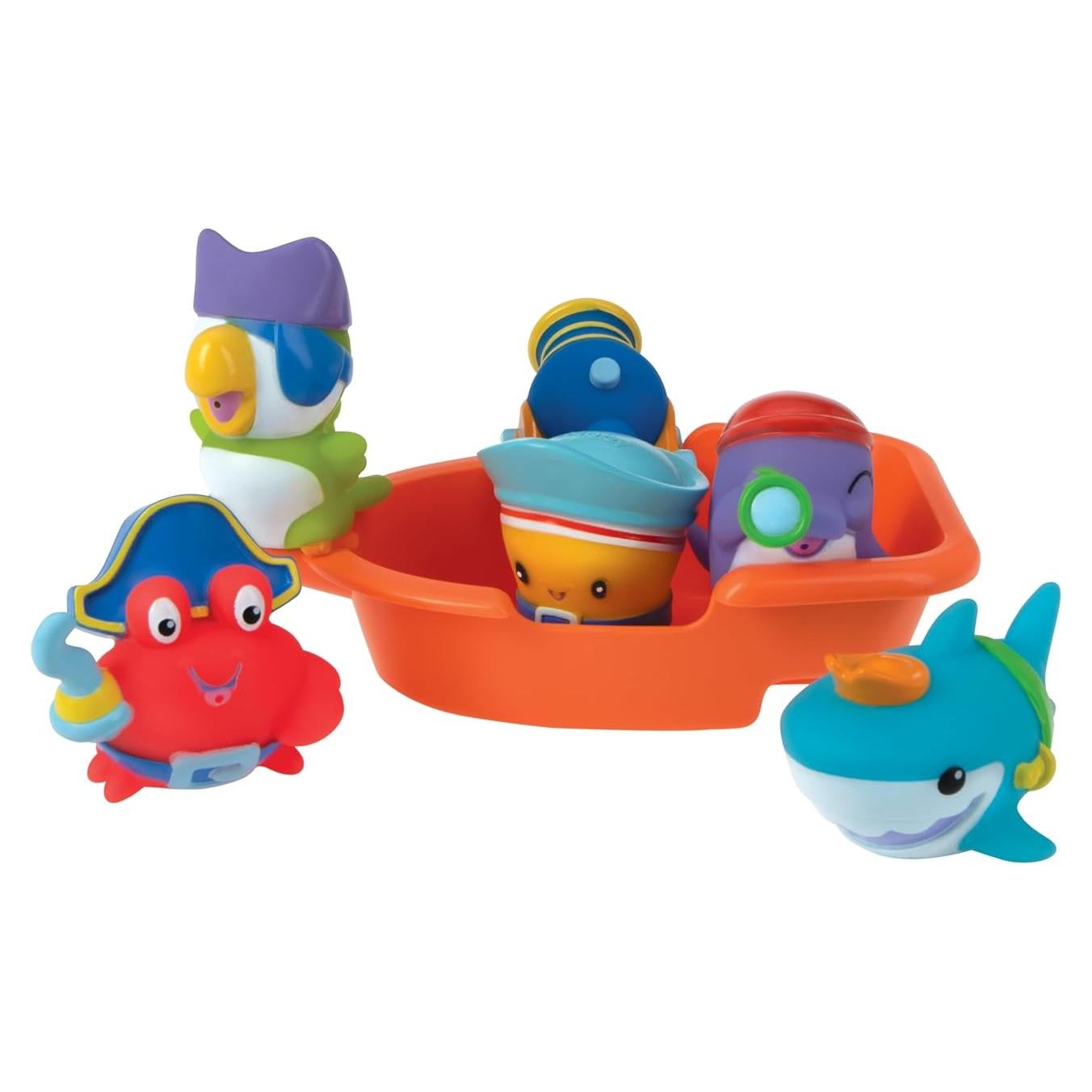 Juguetes de Baño Interactivos Nuby Pirata Pals 18+ Meses