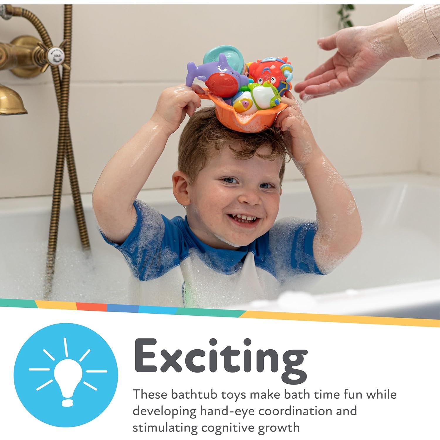 Juguetes de Baño Interactivos Nuby Pirata Pals 18+ Meses