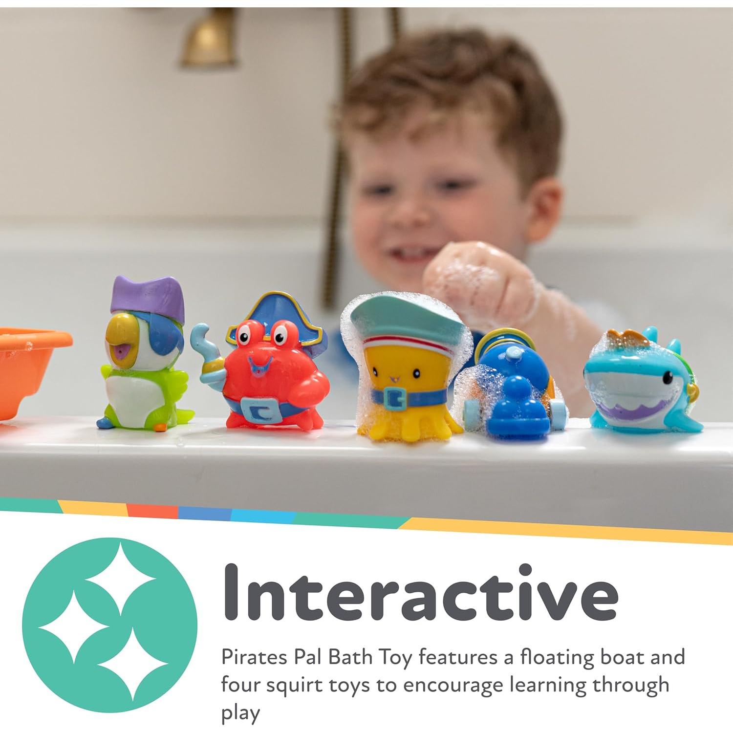 Juguetes de Baño Interactivos Nuby Pirata Pals 18+ Meses