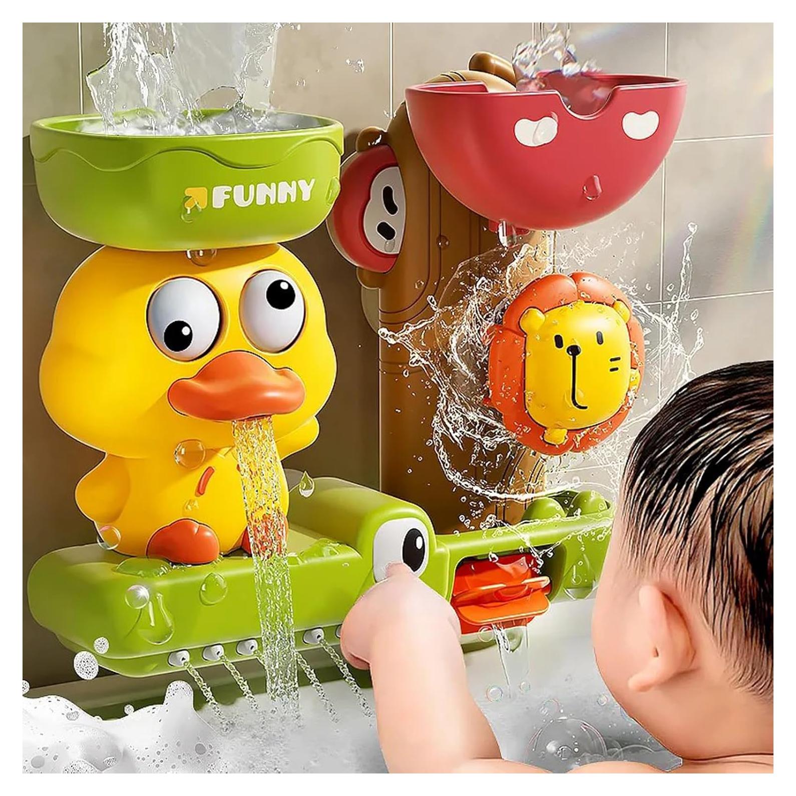 Juguetes de baño TXTLDB con 3 ventosas para niños 18M+
