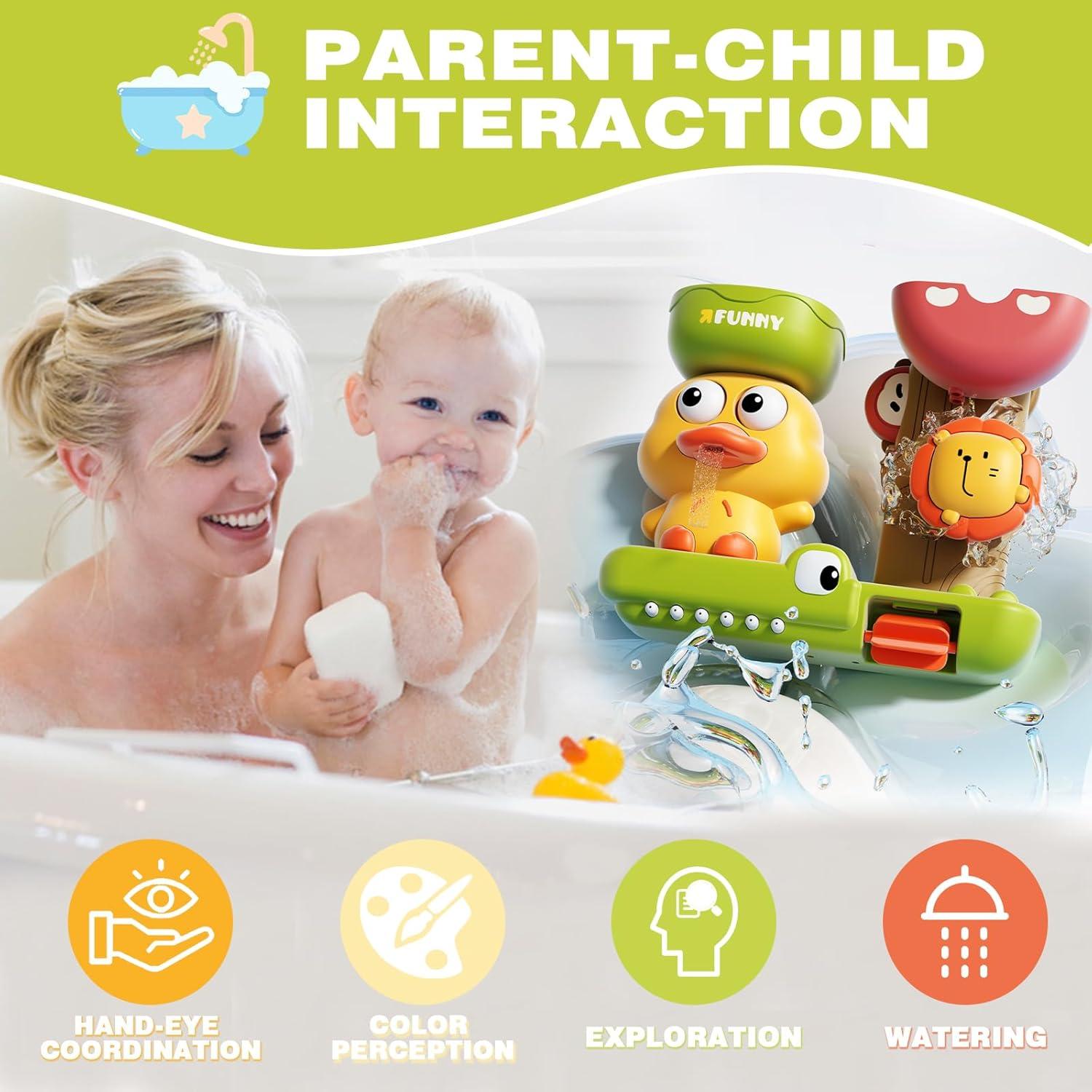 Juguetes de baño TXTLDB con 3 ventosas para niños 18M+