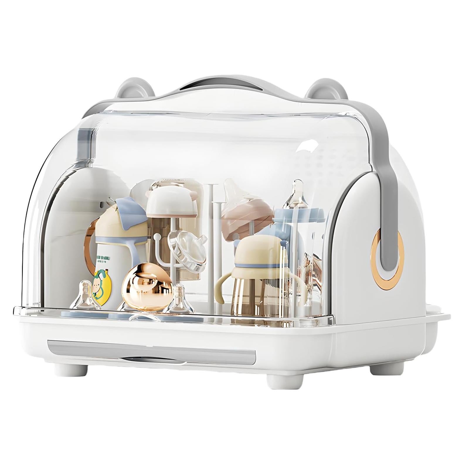 Organizador de Secado de Biberones QDTTSRY Gris 31x22x24cm