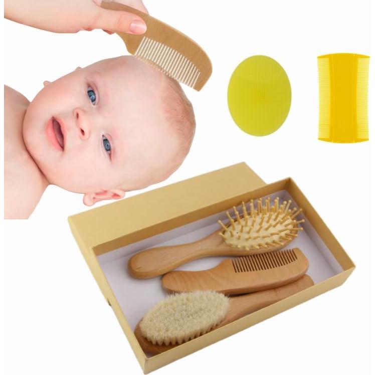 Juego de Cepillos y Peines para Bebés TIENQI 5 Piezas