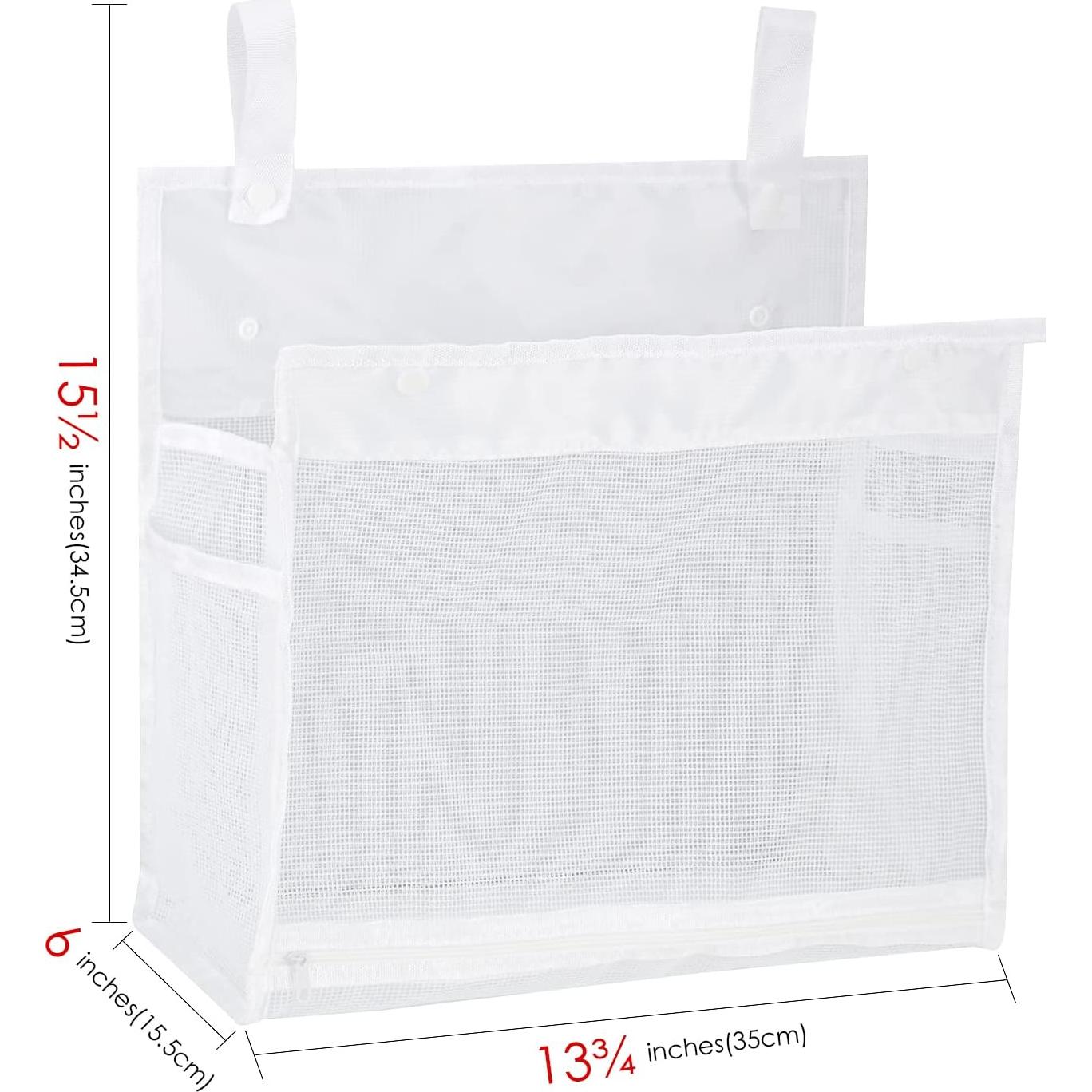 Organizador de Juguetes de Baño Adorila - 2 Piezas Malla Blanco