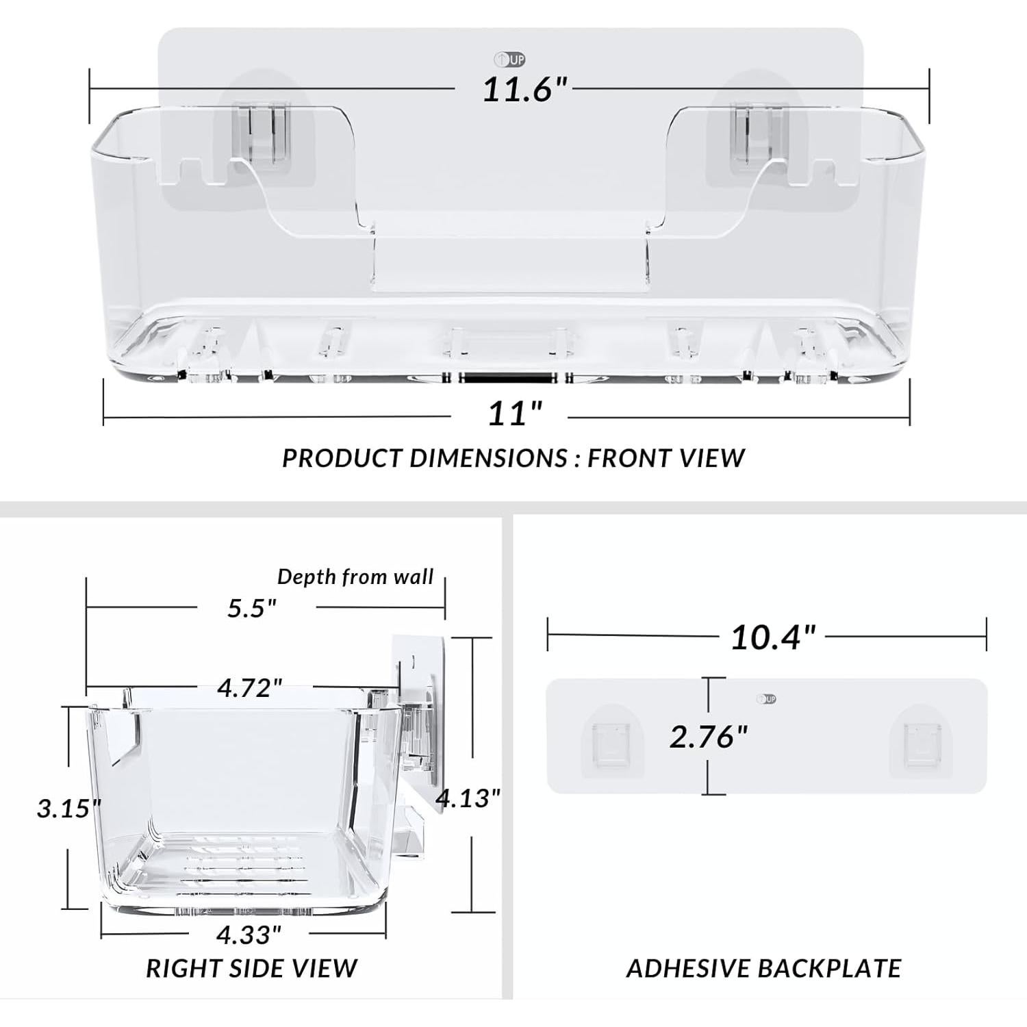Almacenamiento de Juguetes para Baño COLINCH - Estante Transparente
