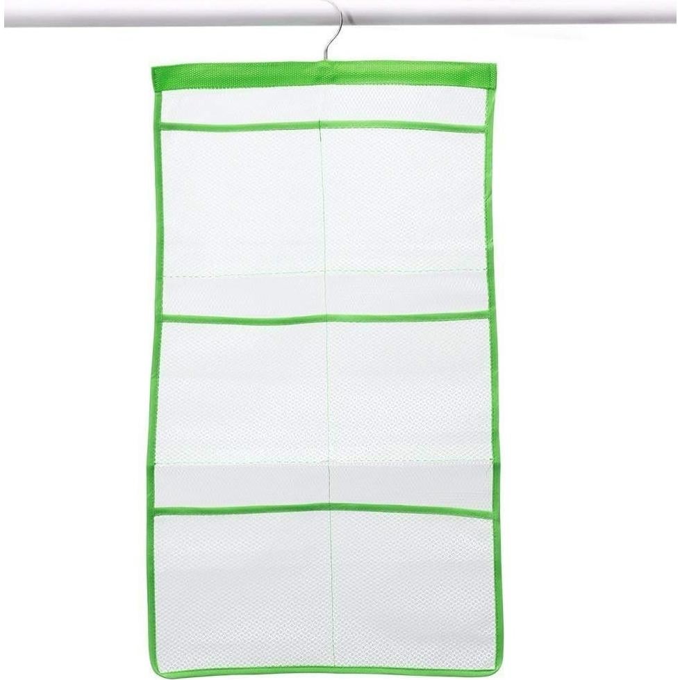 Organizador de Baño de Malla Phying Verde con Gancho 62x36 cm