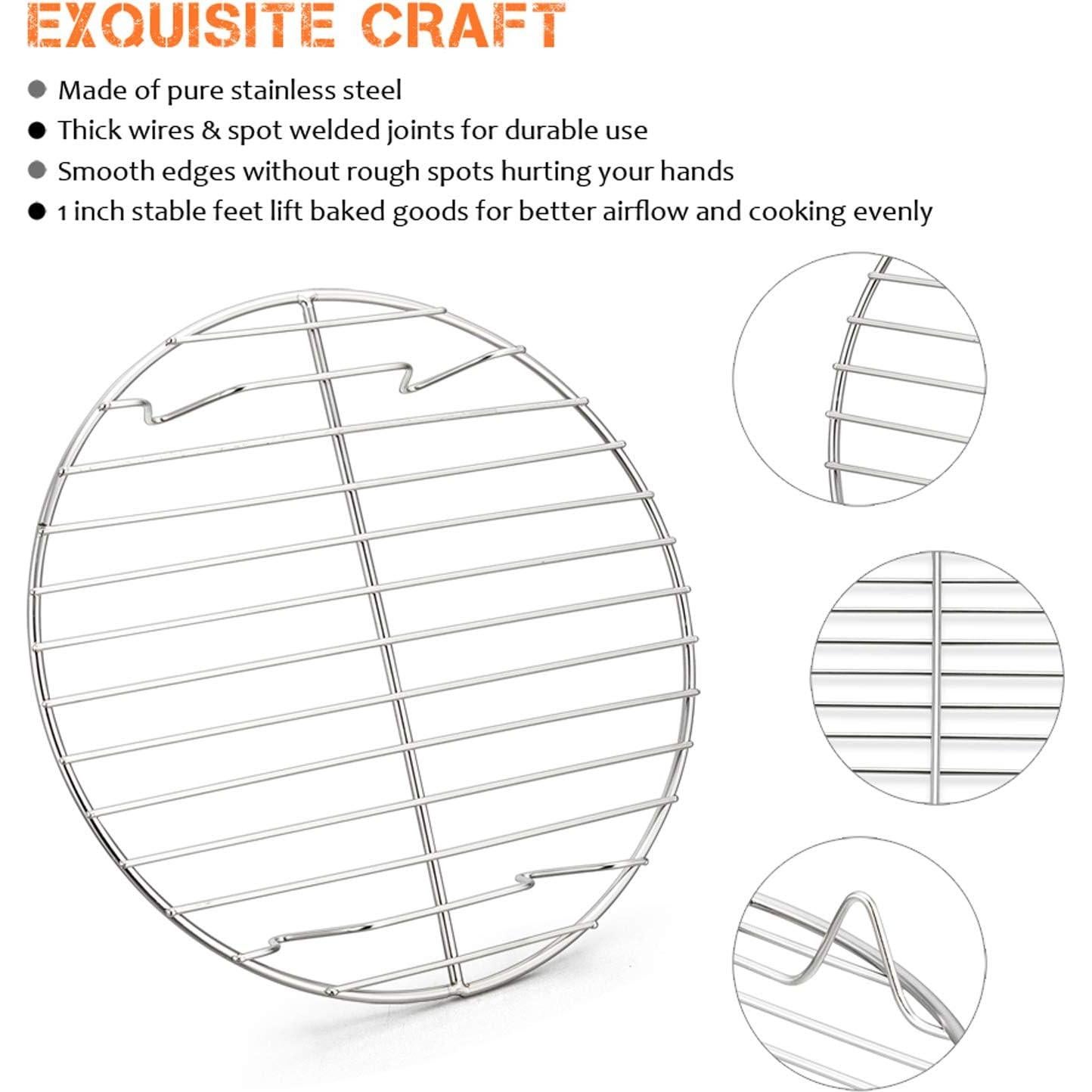 Estantes Redondos de Enfriamiento E-far - Acero Inoxidable - Juego de 3