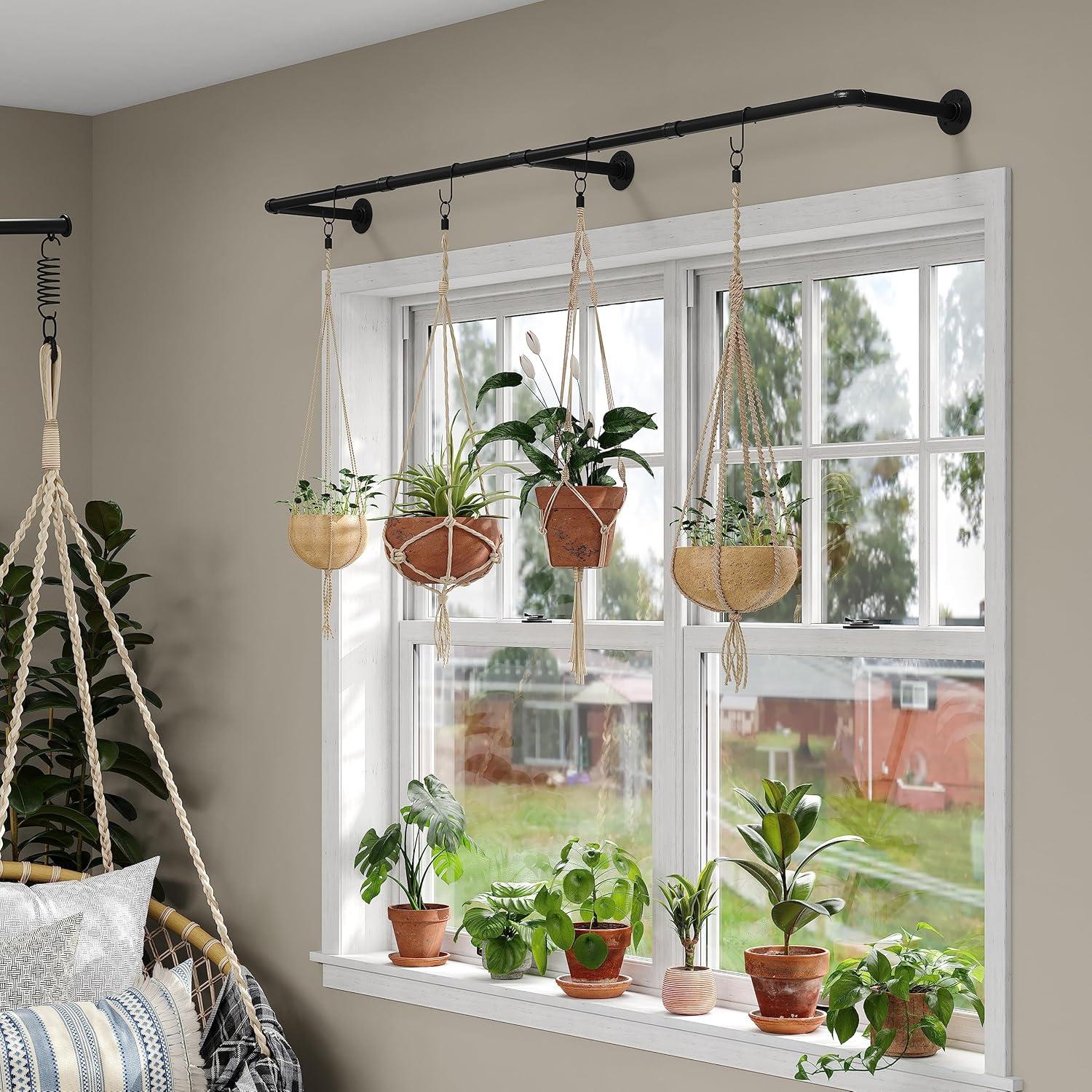 Perchero de pared Crehomfy industrial negro 3 ganchos 61kg