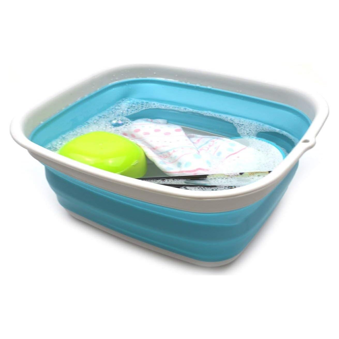 Bañera Plegable SAMMART 8L Azul Brillante - Cubeta Portátil