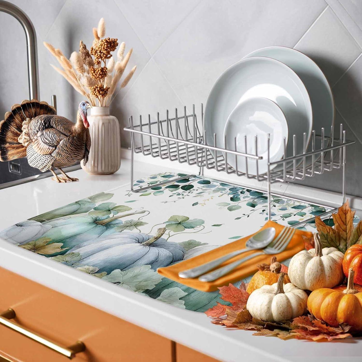 Alfombrilla de Secado de Platos Huotupsine 40.6x45.7cm Otoño