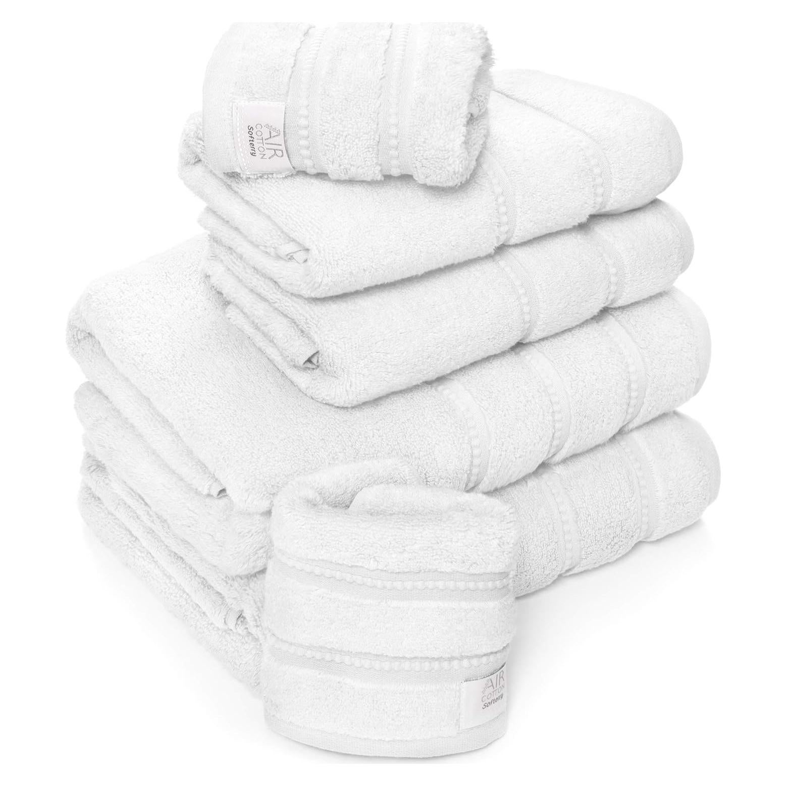 Juego de Toallas de Baño Softerry - 100% Algodón - 6 Piezas