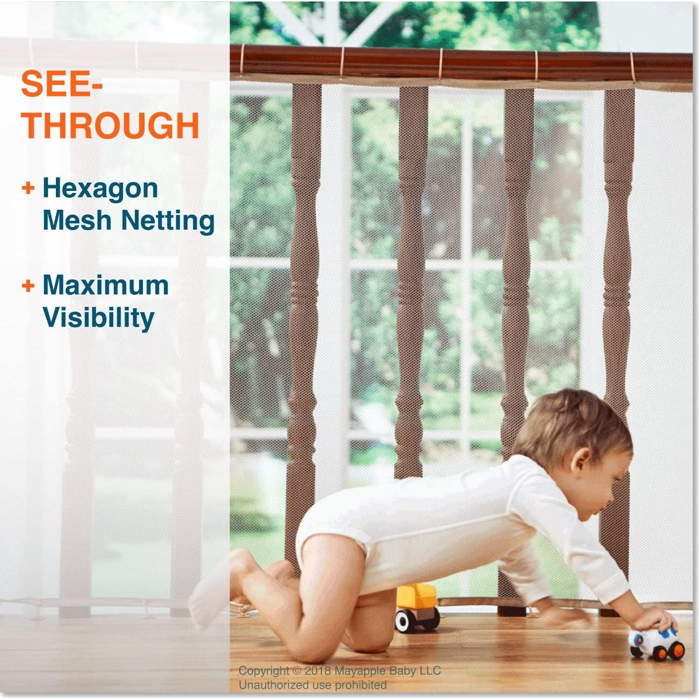 Red de Seguridad para Escaleras Mayapple Baby 120x91 cm