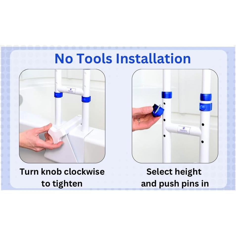 Barra de Agarre Ajustable EYL Medical para Bañera 136kg