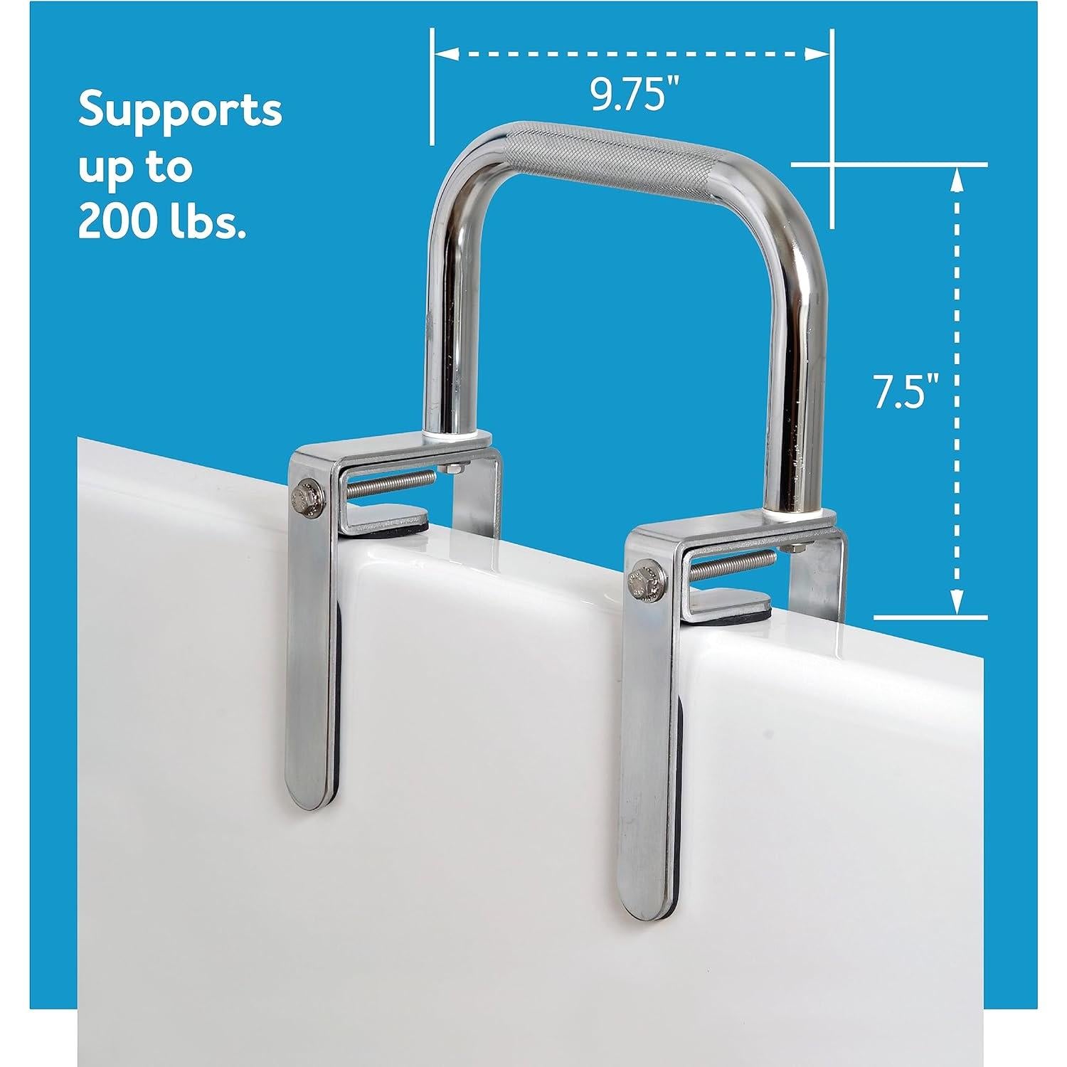 Barra de Seguridad para Bañera Carex Cromo 1 Unidad