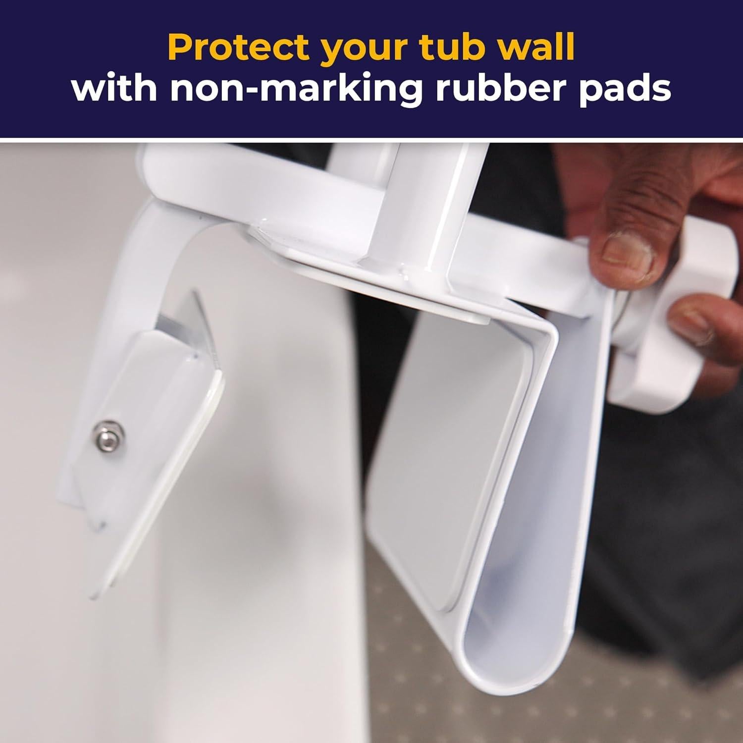 Barra de Agarre Ajustable Drive Medical para Bañera Blanca