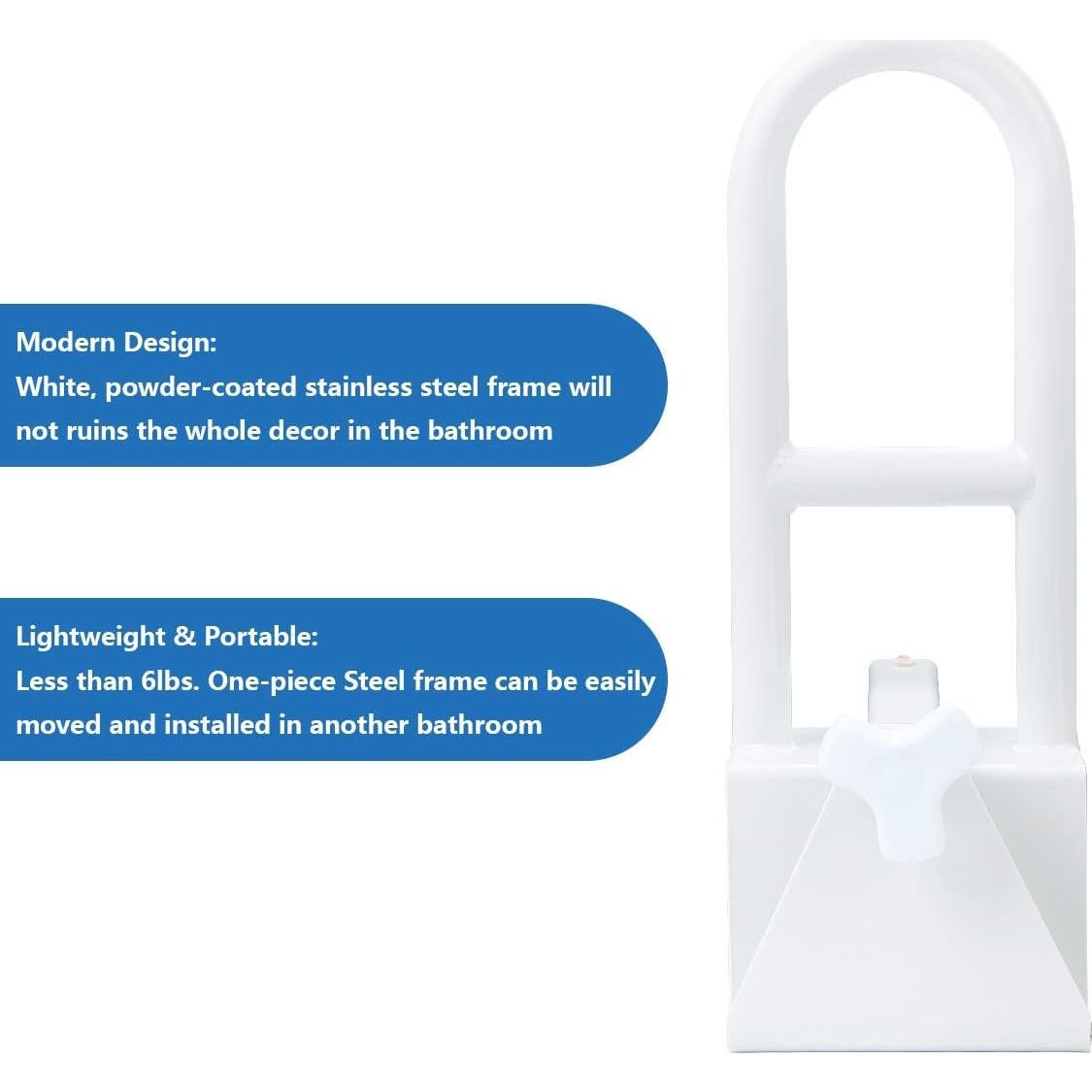 Barra de Seguridad para Bañera Butizone, Soporte Ajustable 136 kg