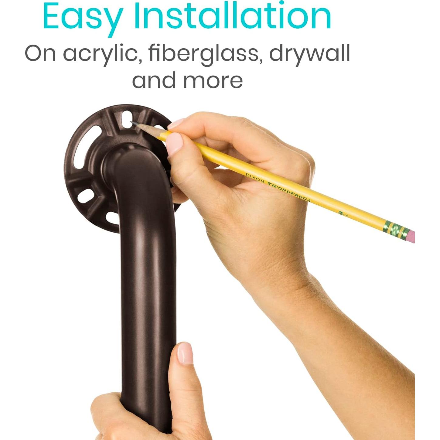 Barra de Agarre de Acero Inoxidable Vive 30.48 cm - Seguridad Baño