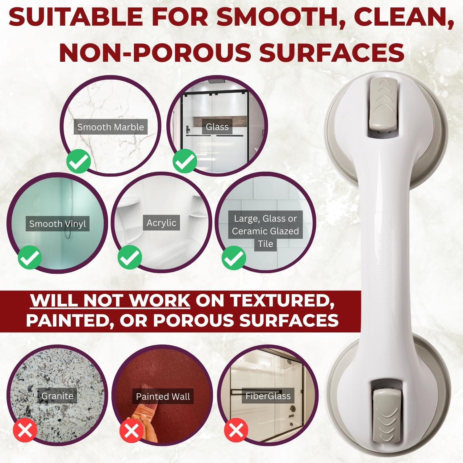 Barra de Agarre Safe-er-Grip 30.48 cm para Baño y Ducha