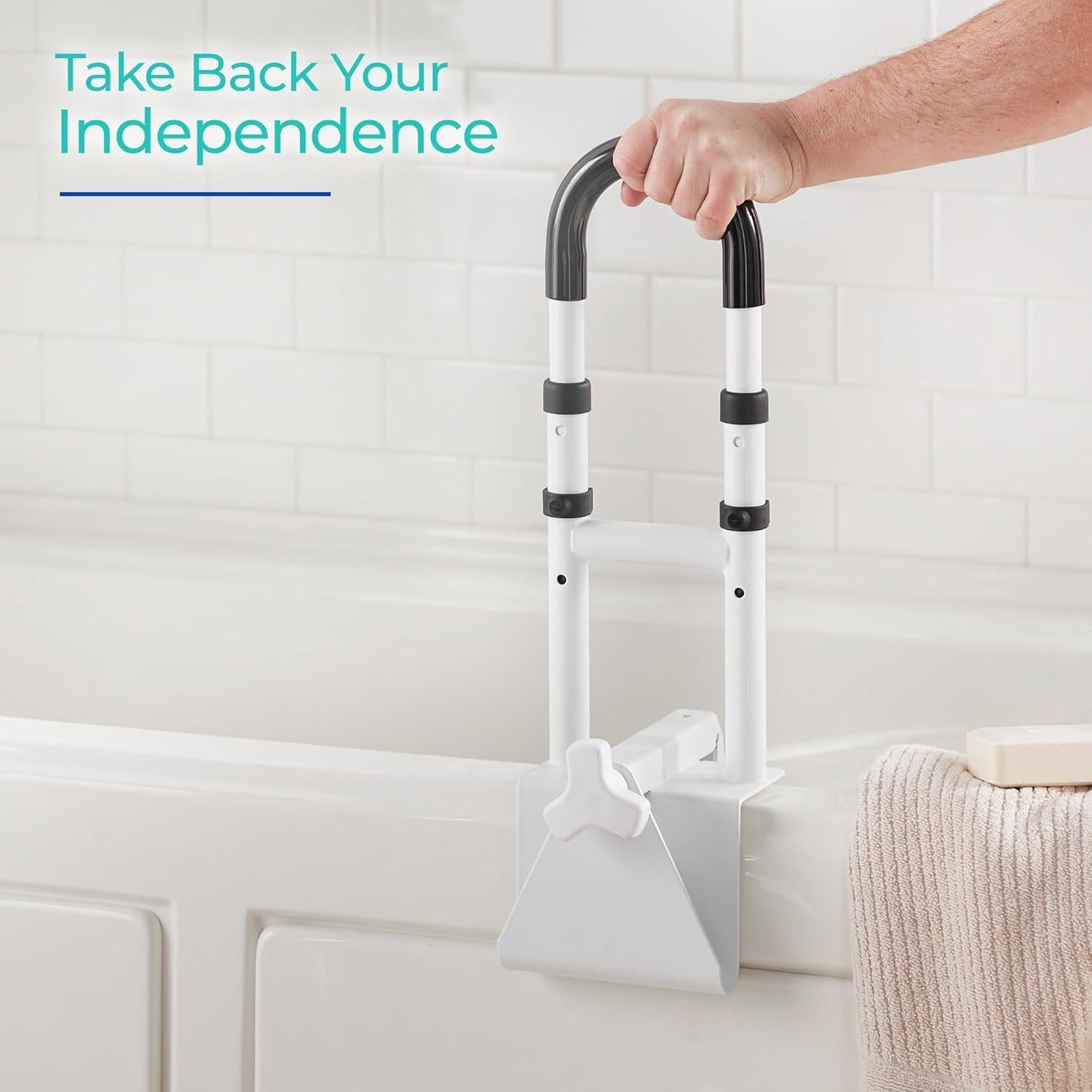 Barra de Agarre Ajustable Innovaciones Modernas para Bañera 136kg