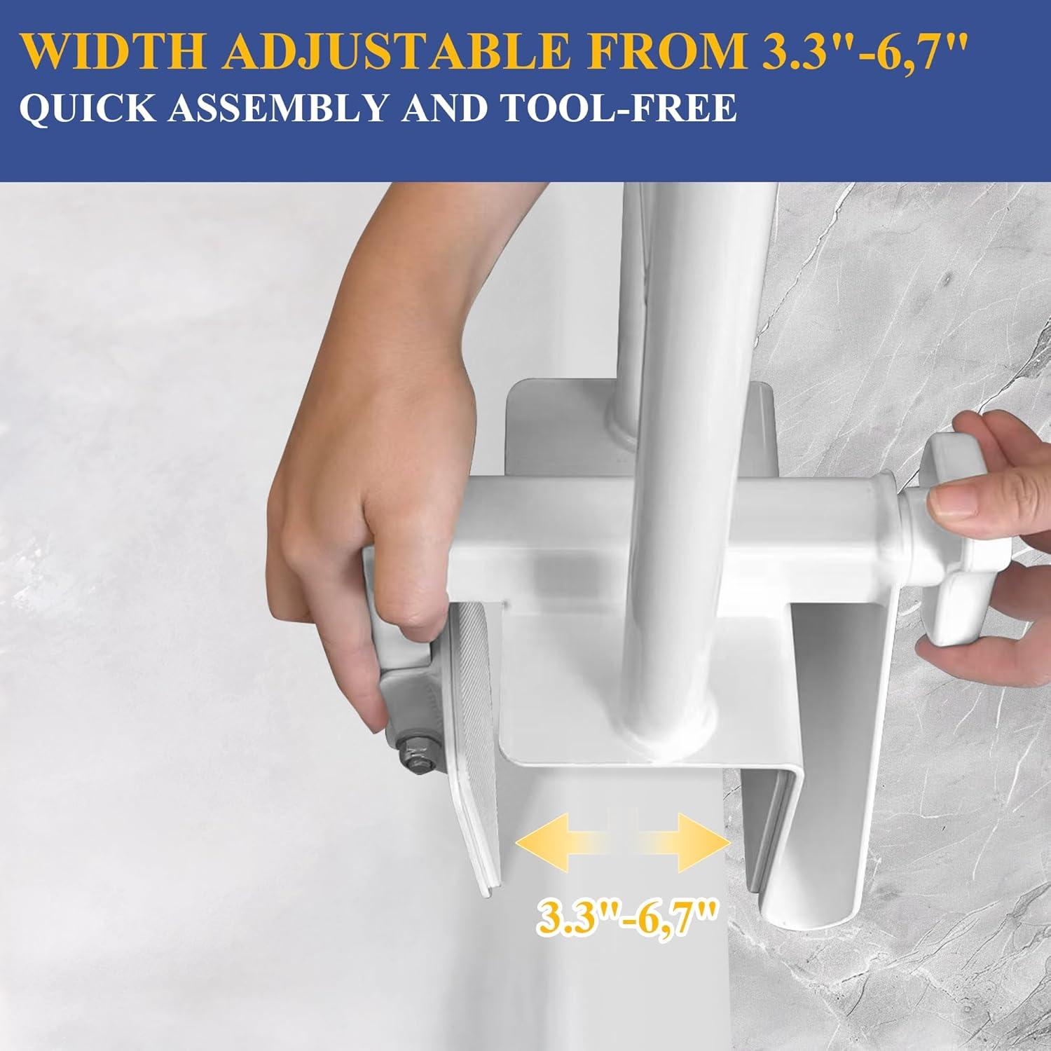 Barra de Seguridad para Bañera UNLICON Ajustable Blanca 300 kg