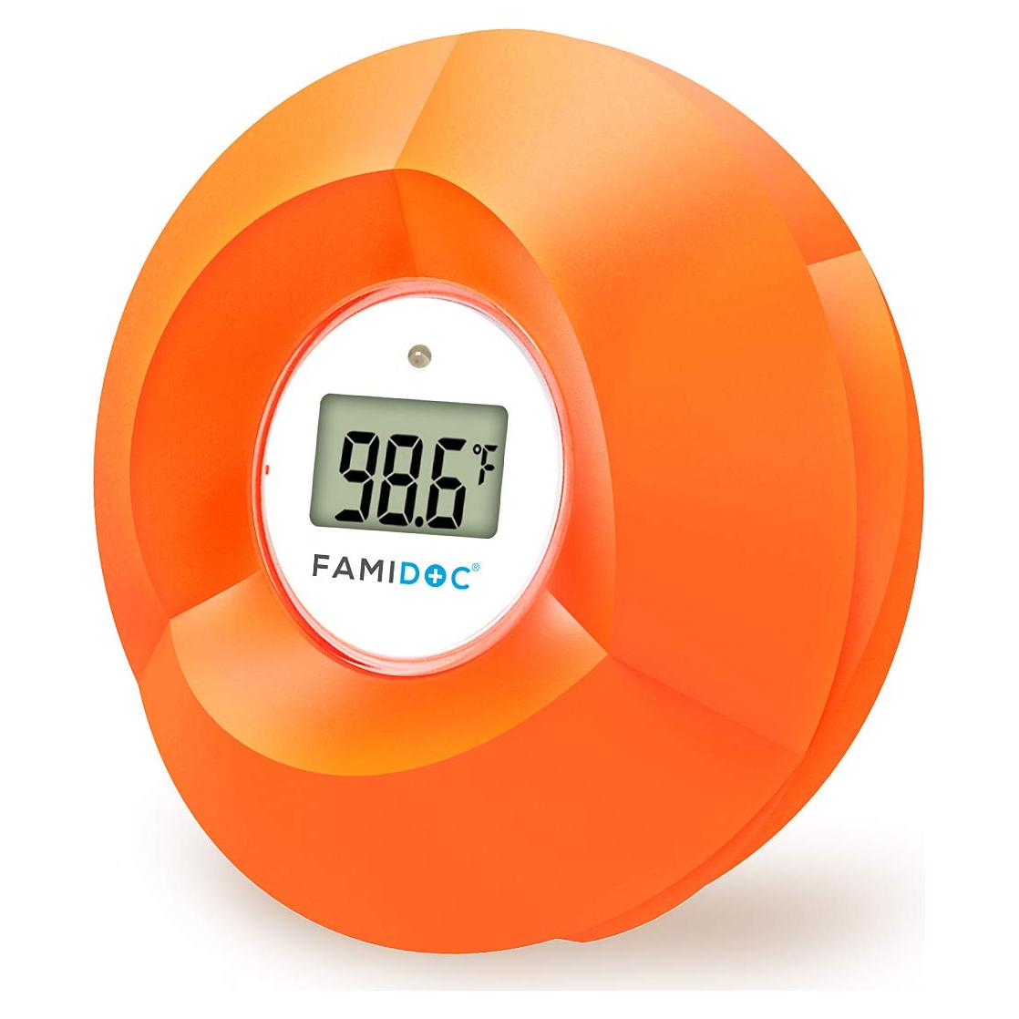 Termómetro de baño para bebés Famidoc, flor flotante