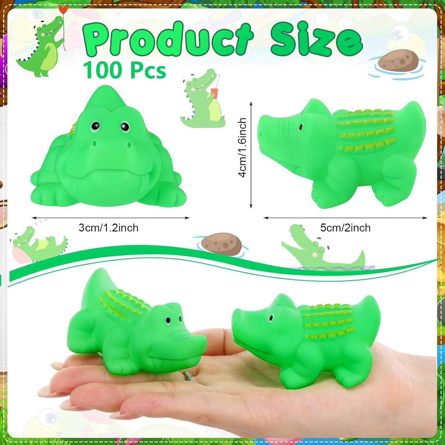 Juguetes de Baño Flotantes Lenwen 150 Pcs Cocodrilo 7 cm