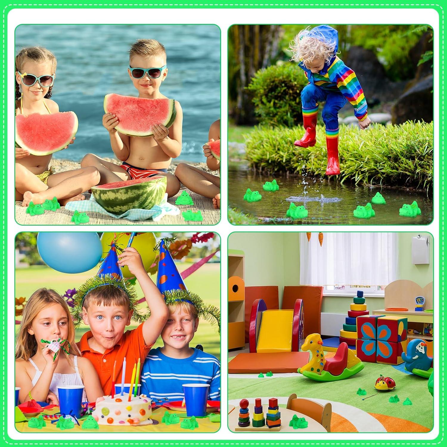 Juguetes de Baño Flotantes Lenwen 150 Pcs Cocodrilo 7 cm