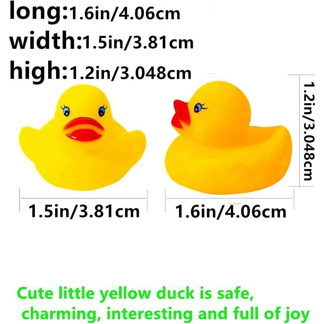 102 Patitos de Goma Amarillos para Baño DZTIAN - Juguetes