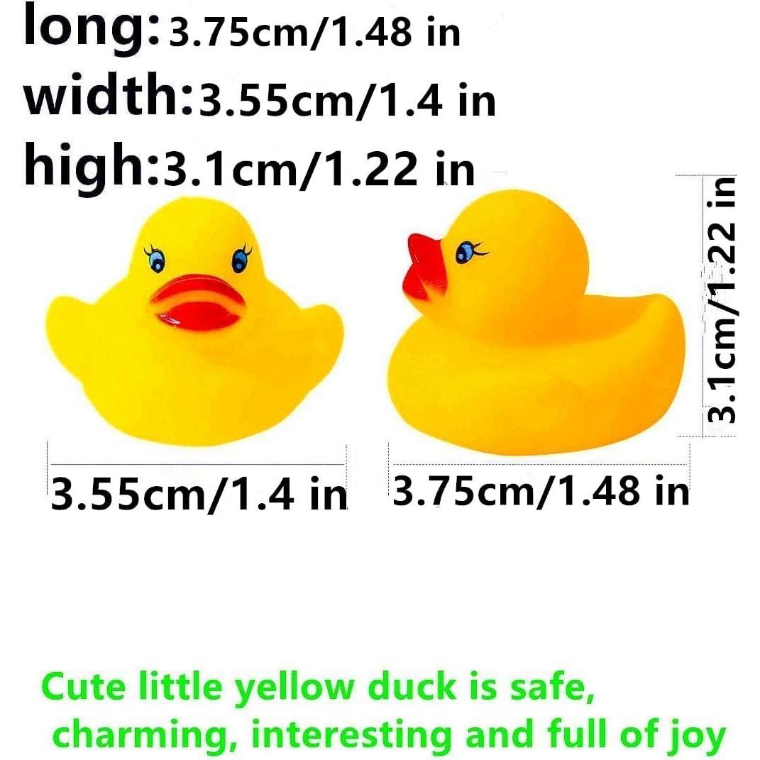 12 Patitos de Goma Mini Multicolores para Baño Bebé