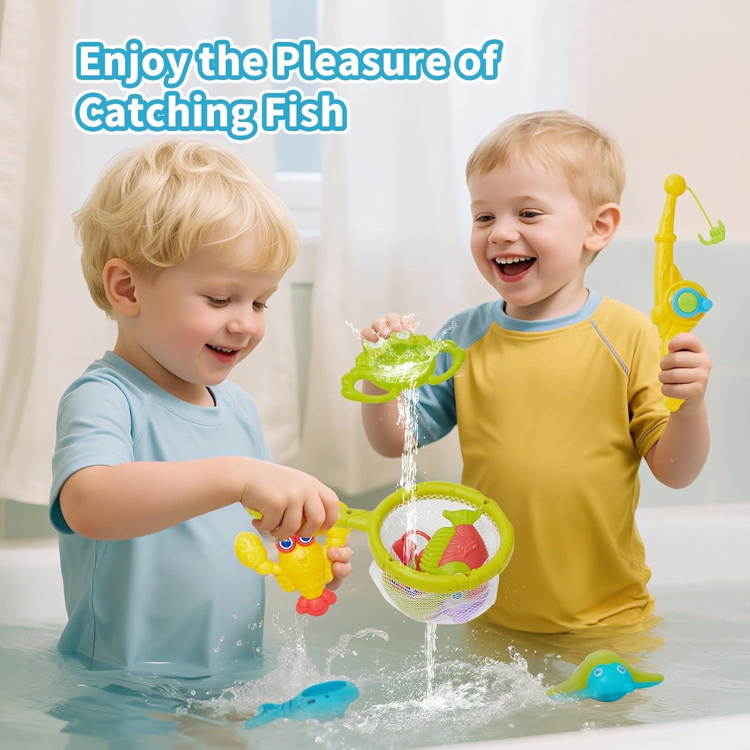 Juguetes de baño 26PCS AMCHSURI para bebés sin moho