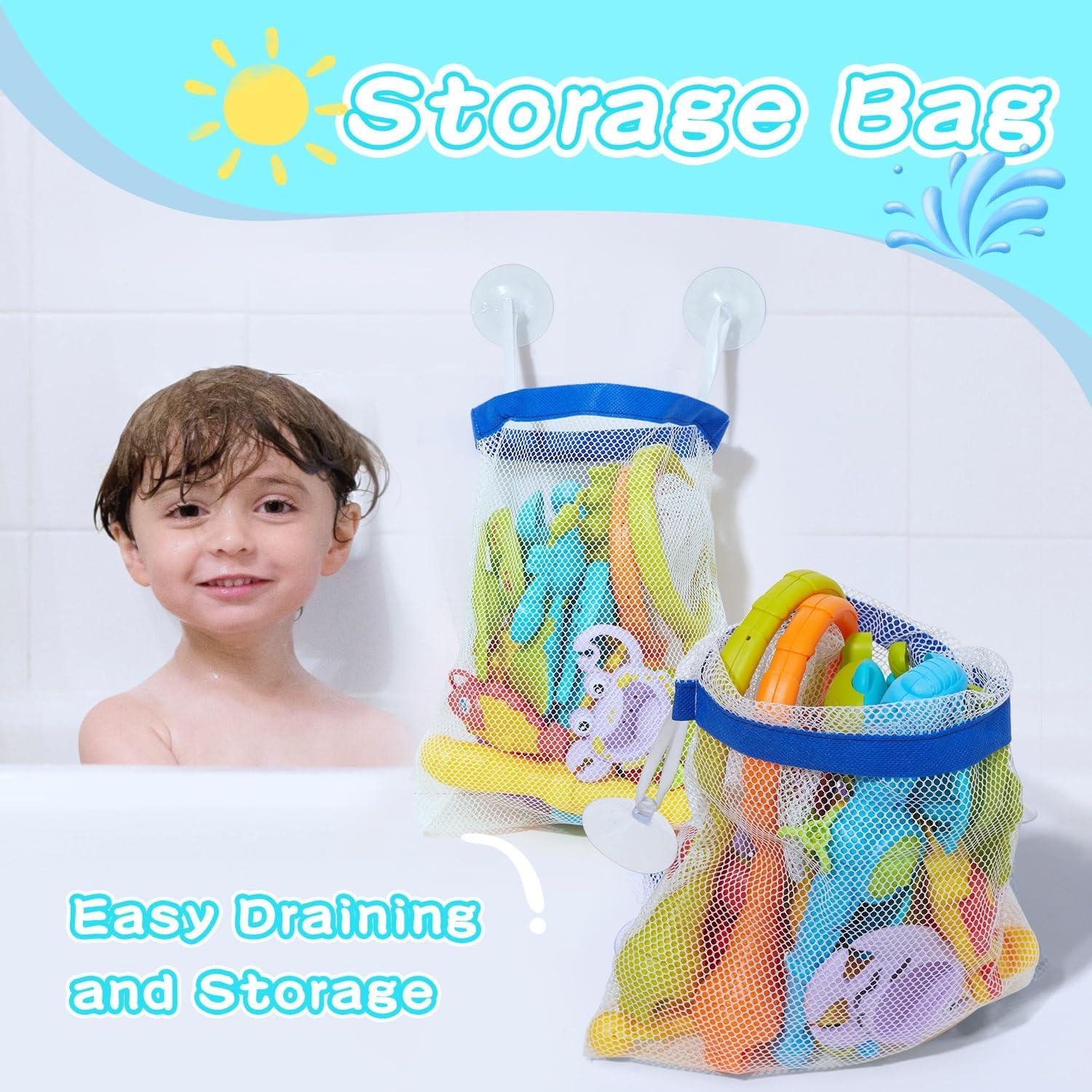 Juguetes de baño 26PCS AMCHSURI para bebés sin moho