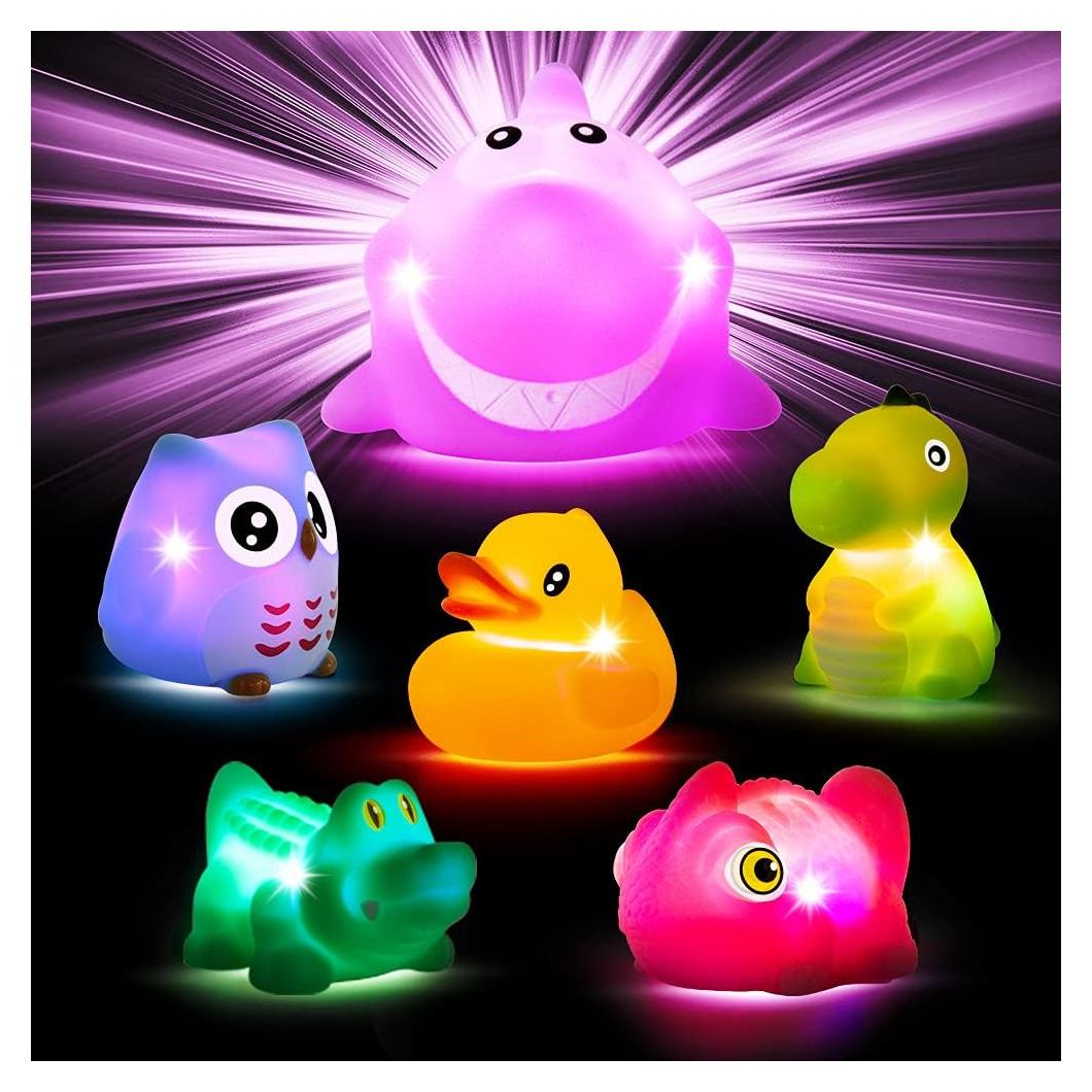 Juguetes de baño iluminados Woby para niños 1-3 años