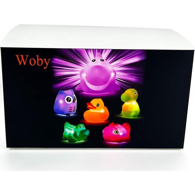 Juguetes de baño iluminados Woby para niños 1-3 años