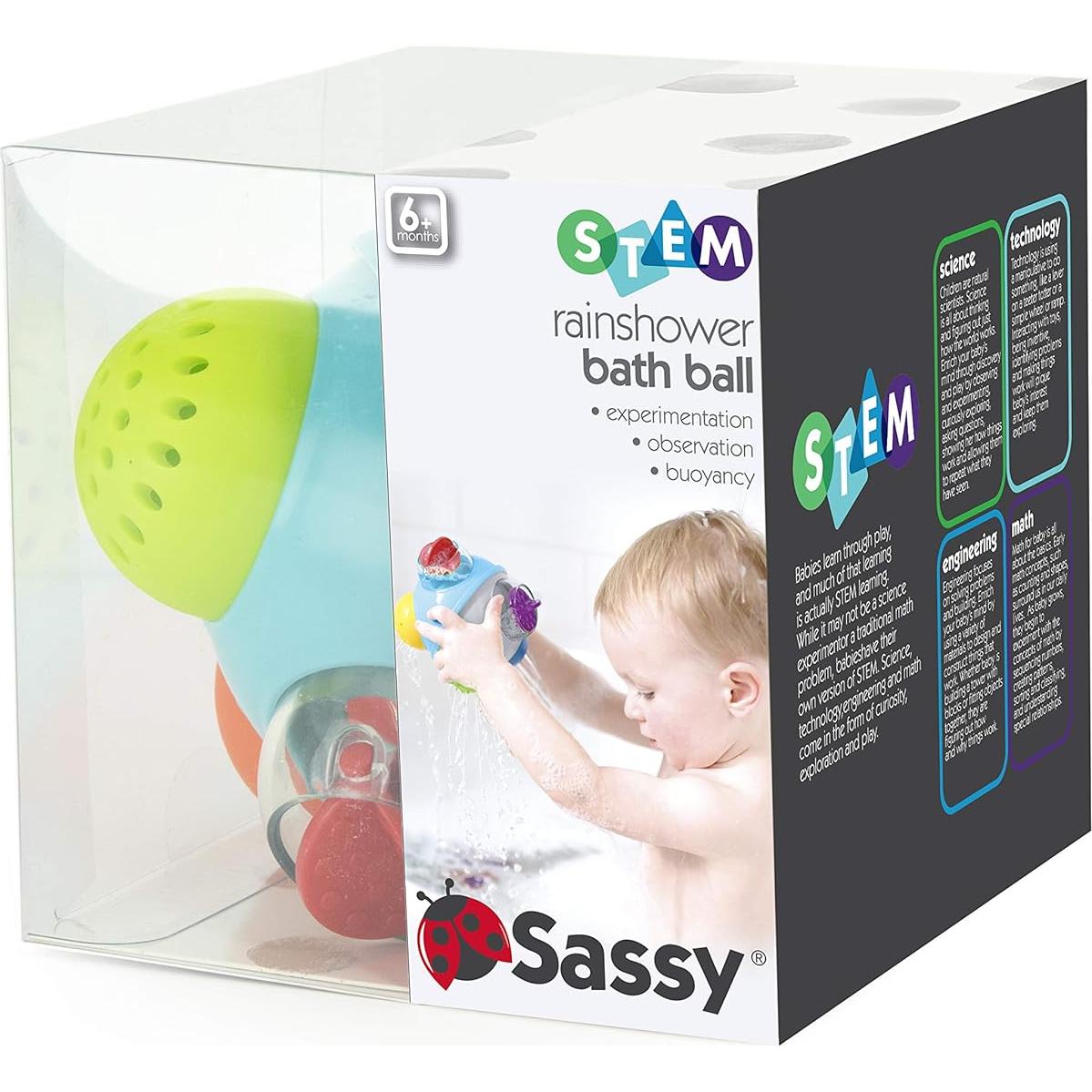 Pelota de Baño de Lluvia Sassy para Bebés 6+ Meses