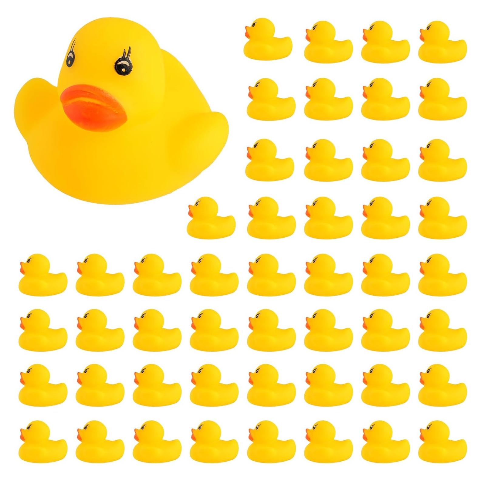 50 Patitos de Goma para Baño Guaren - Juguetes para Bebés