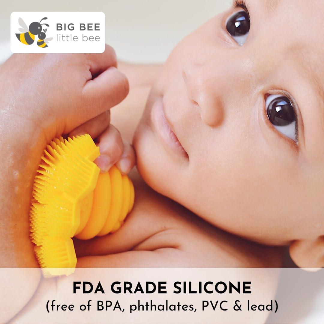 Esponja de Baño ScrubBEE Original Marigold 100% Silicona Amarillo