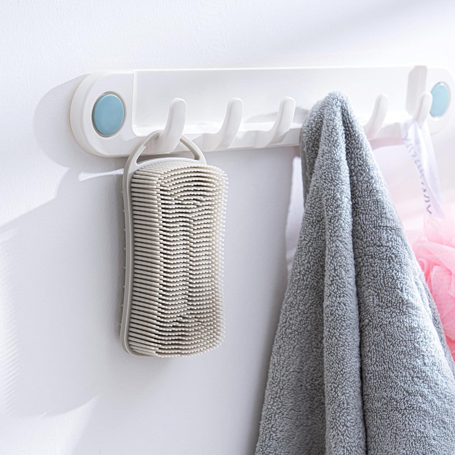 Cepillo Exfoliante de Silicona YEADMAL Doble Uso Gris